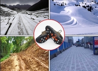 La glace à chaînes de chaussures extérieures assujettit 8 crampons de traction de neige de transitoires pour la marche de sécurité